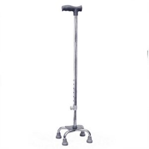 Quadripod Walking Cane Adjustable 4 Leg Support Stick