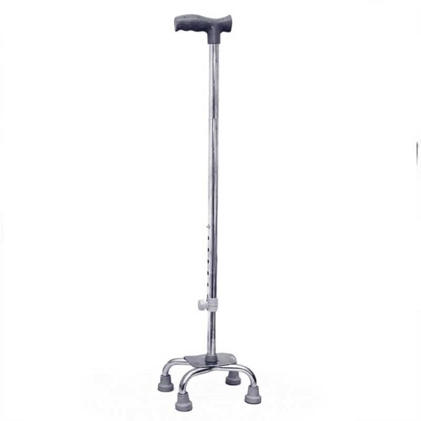 Quadripod Walking Cane Adjustable 4 Leg Support Stick