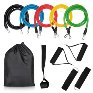 Resistance Tube Bands Set with Handles & Accessories