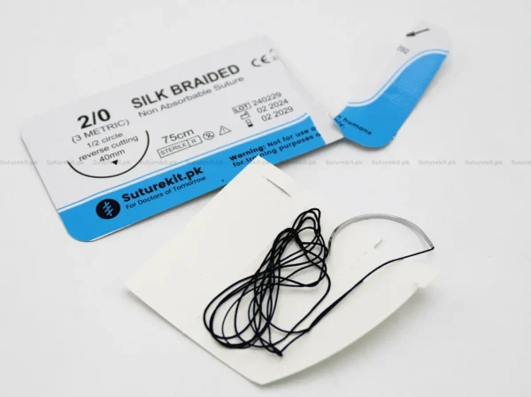 Surgical Sutures SILK (2/0–6/0) – 12 Pack