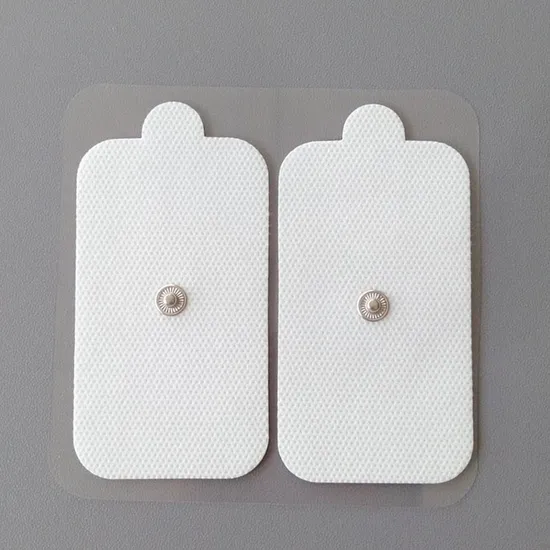 Electrotherapy Snap Electrodes 5×10 cm – Standard Snap Connector – Pack of 2