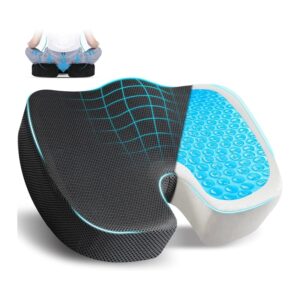 U-Shaped Gel Seat Cushion for Coccyx Pain Relief