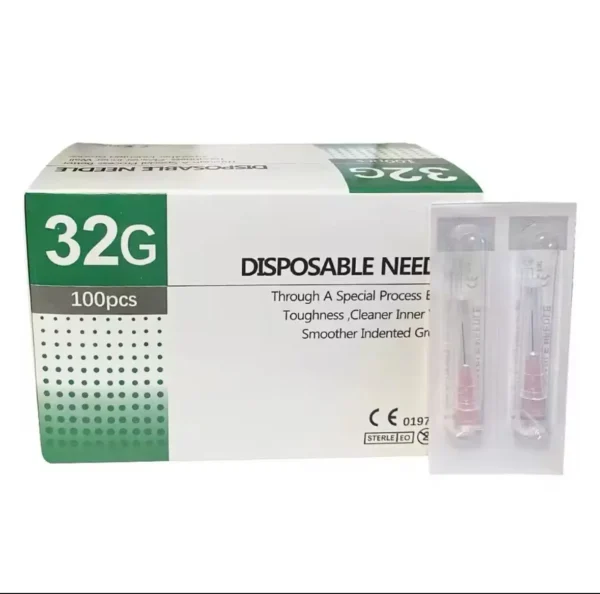 Hypodermic Needles 32G – 100 Pack