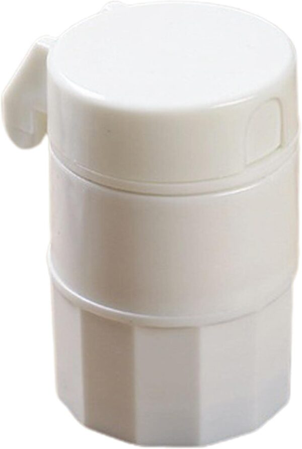 4-in-1 Pill Cutter, Crusher & Storage Box – Portable Medicine Organizer Compact 4-in-1 pill cutter, crusher, grinder, and storage container—ideal for easy medication management at home or on the go.