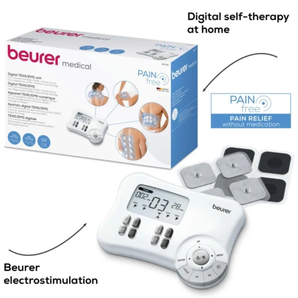 BEURER EM80 DIGITAL TENS EMS (2) Beurer EM80 Digital TENS & EMS Electrotherapy
