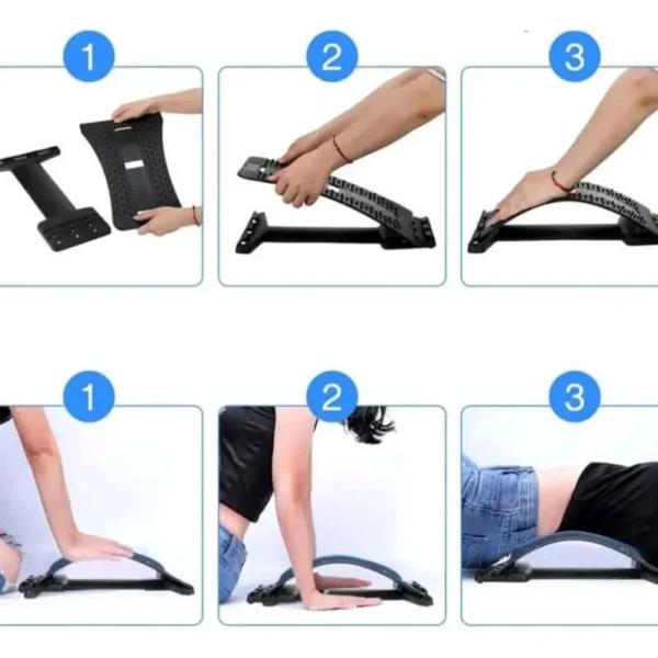 Back Stretcher Spine Deck Lumbar Pain Relief 3 Levels
