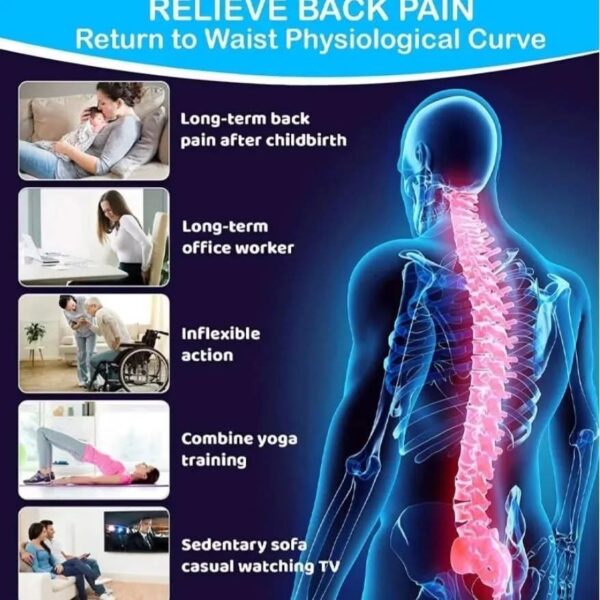 Back Stretcher Spine Deck Lumbar Pain Relief 3 Levels