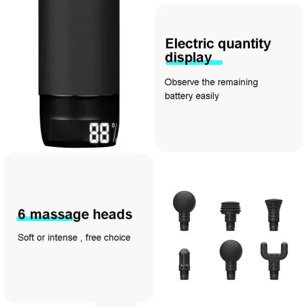 Booster massage gun model M2 (3) Booster M2 Massage Gun – Rechargeable Deep Tissue Muscle Massager