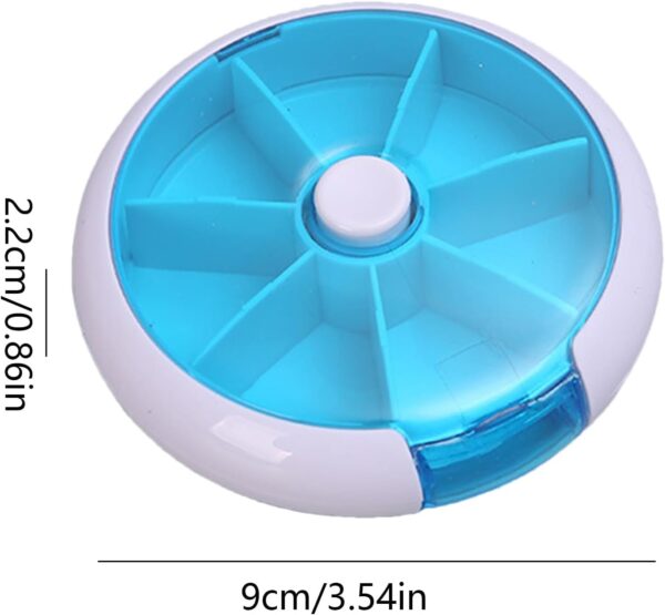 Circular Pill Box Storage 3 Rotating Circular pill organizer.
