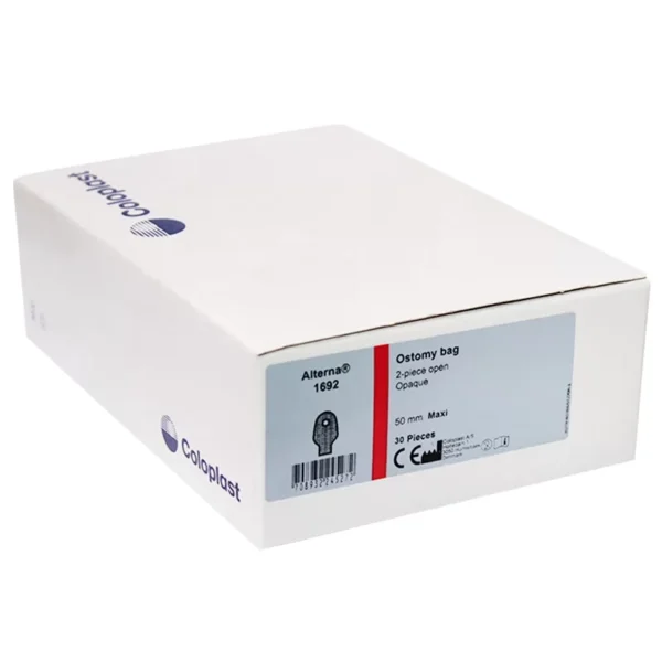 Coloplast Alterna Colostomy bag open 50 and 60 mm ( 30 pcs in box ) Coloplast Alterna Colostomy Bags 50/60mm (Open & Closed)