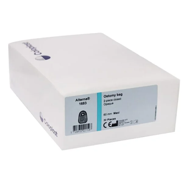 Coloplast Alterna Colostomy bag open 50 and 60 mm ( 30 pcs in box ) (3) Coloplast Alterna Colostomy Bags 50/60mm (Open & Closed)