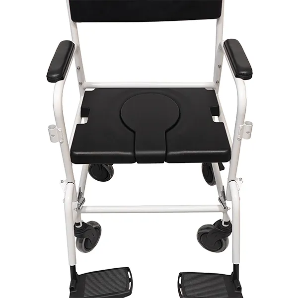 Commode Chair Aluminium with Wheels & Padded Seat SKY8803L-51