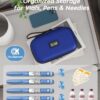 Digital Cooling Ice Pack - Syringe Cooling pack (5) Portable Insulin Cooling Bag Travel Case with Digital Temperature Display