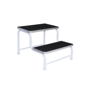 Double Step Stool with Rubber Top