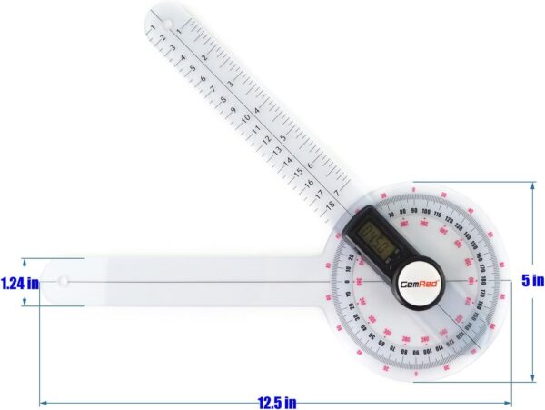 Goniometer : Professional Digital Orthopedic Goniometer with LCD Display