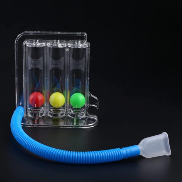 Incentive Spirometer 3 Ball Lung Exerciser for Breathing Therapy