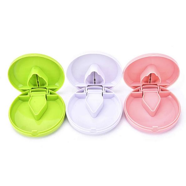 Portable Pill Cutter & Storage Case – Compact Tablet Splitter Box Portable Pill Cutter & Storage Case – Compact Tablet Splitter Box