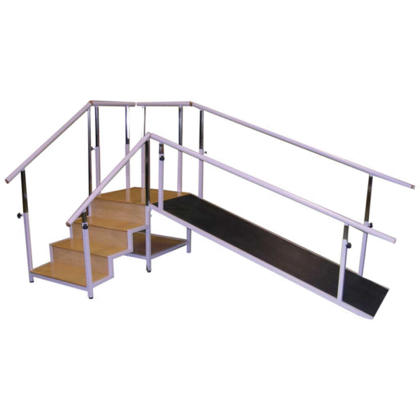 Rehab Stairs with Parallel Bar Slope Rehab Stairs with Parallel Bar Slope