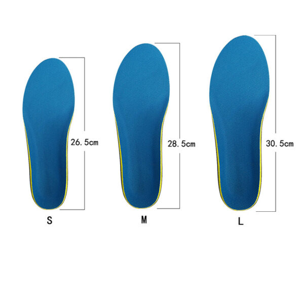 Rigid Insoles 2 Orthotic Arch Support Insoles for Flat Feet (Shock Absorption & Heel Stability)