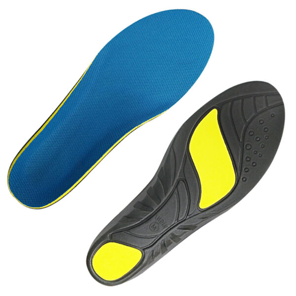 Rigid Insoles 3 Orthotic Arch Support Insoles for Flat Feet (Shock Absorption & Heel Stability)