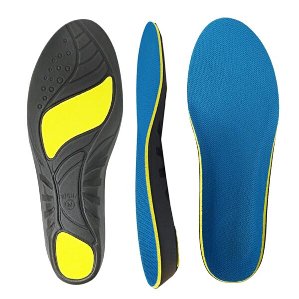 Rigid Insoles 4 Orthotic Arch Support Insoles for Flat Feet (Shock Absorption & Heel Stability)