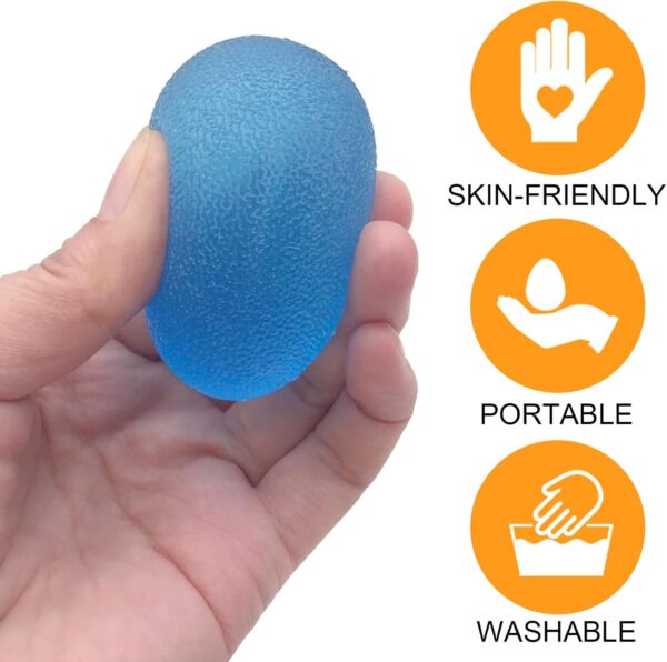 Silicone Stress Ball Hand Grip Strengthener Therapy Ball