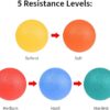 Silicone Stress Ball Set 5pcs with Wrist Strap