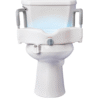 Raised Toilet Seat with Handles Adjustable Locking Toilet Seat Riser