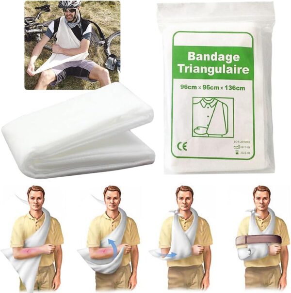 Triangular bandage Non Woven 96cmx96cmx136cm (3) Triangular Bandage Non Woven 96cm × 96cm × 136cm
