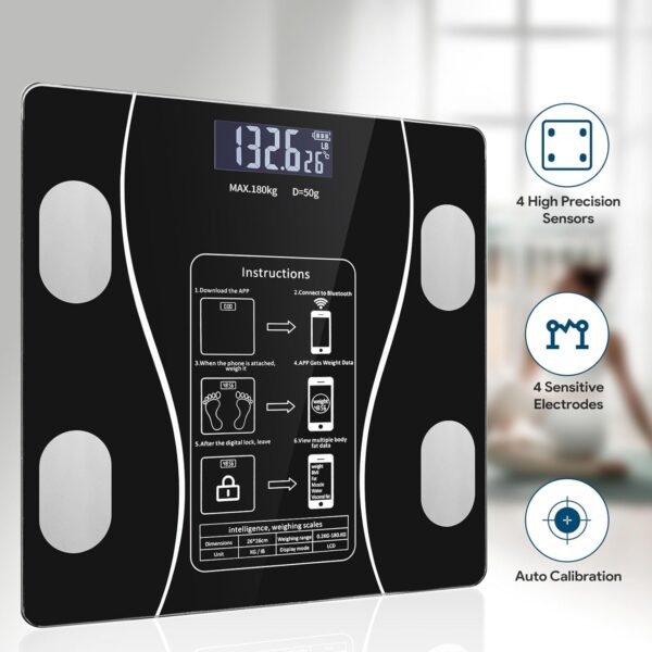 Weight Scale Balance Bluetooth Hoklee 2 Bluetooth Smart Body Scale with Body Composition
