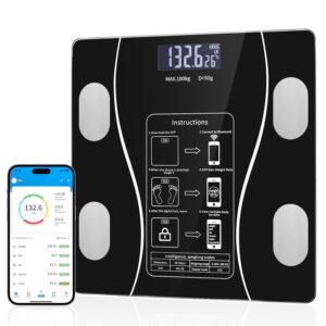 Weight Scale Balance Bluetooth Hoklee Bluetooth Smart Body Scale with Body Composition